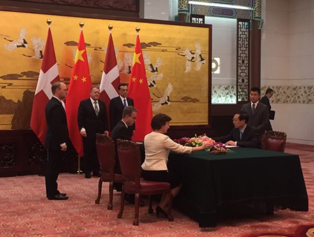 Agreement between Denmark and China