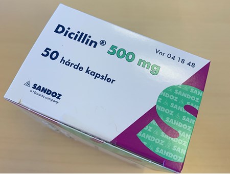 Dicillin-pakke 500 mg 50 stk.