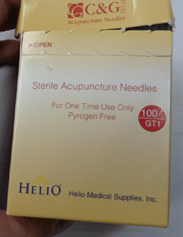 C&G Plus sterile acupuncture needles