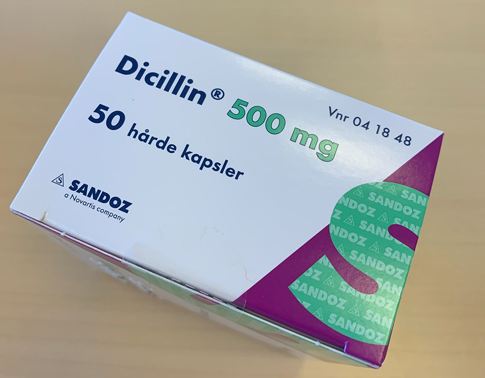 Antibiotikalægemidlet Dicillin fra firmaet Sandoz tilbagekaldes